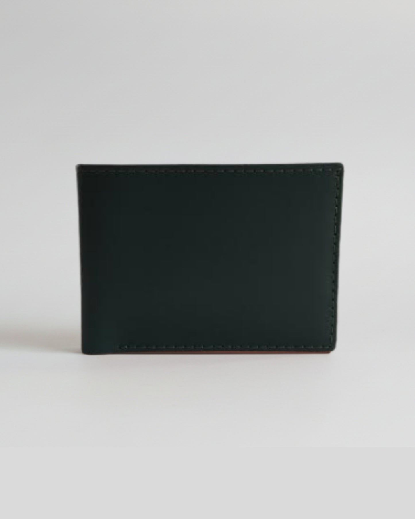 Men's 100% Genuine Leather Bifold Wallet – Premium Green
