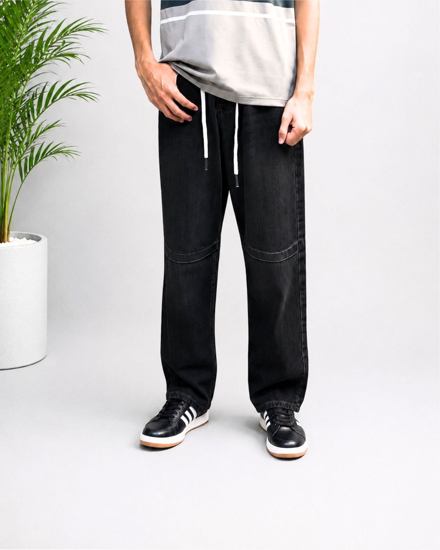 Black Baggy Pants for Men