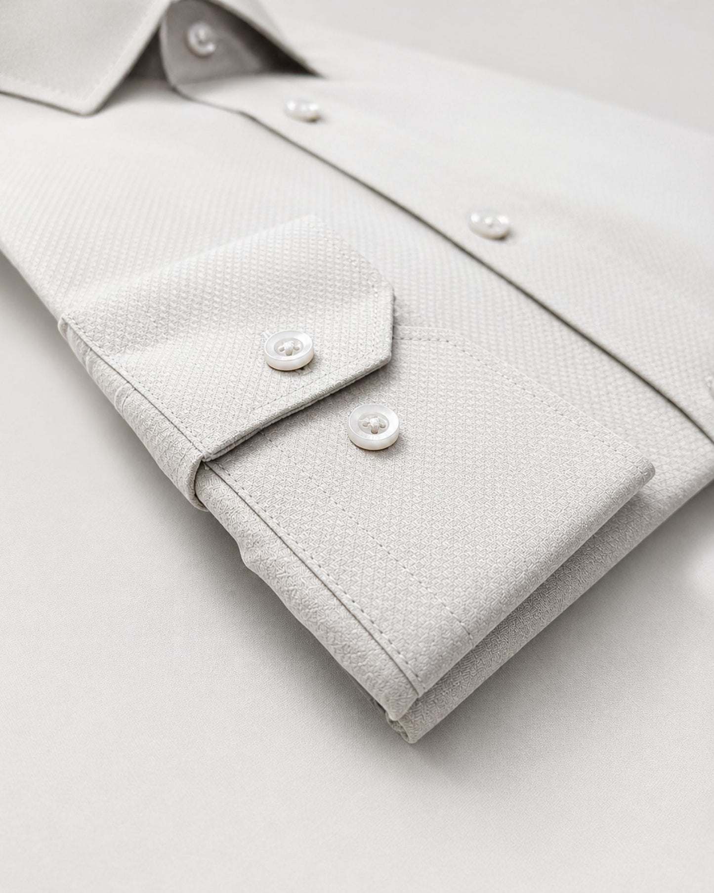 Slim Fit Formal Dress Shirt-Beige | Premium
