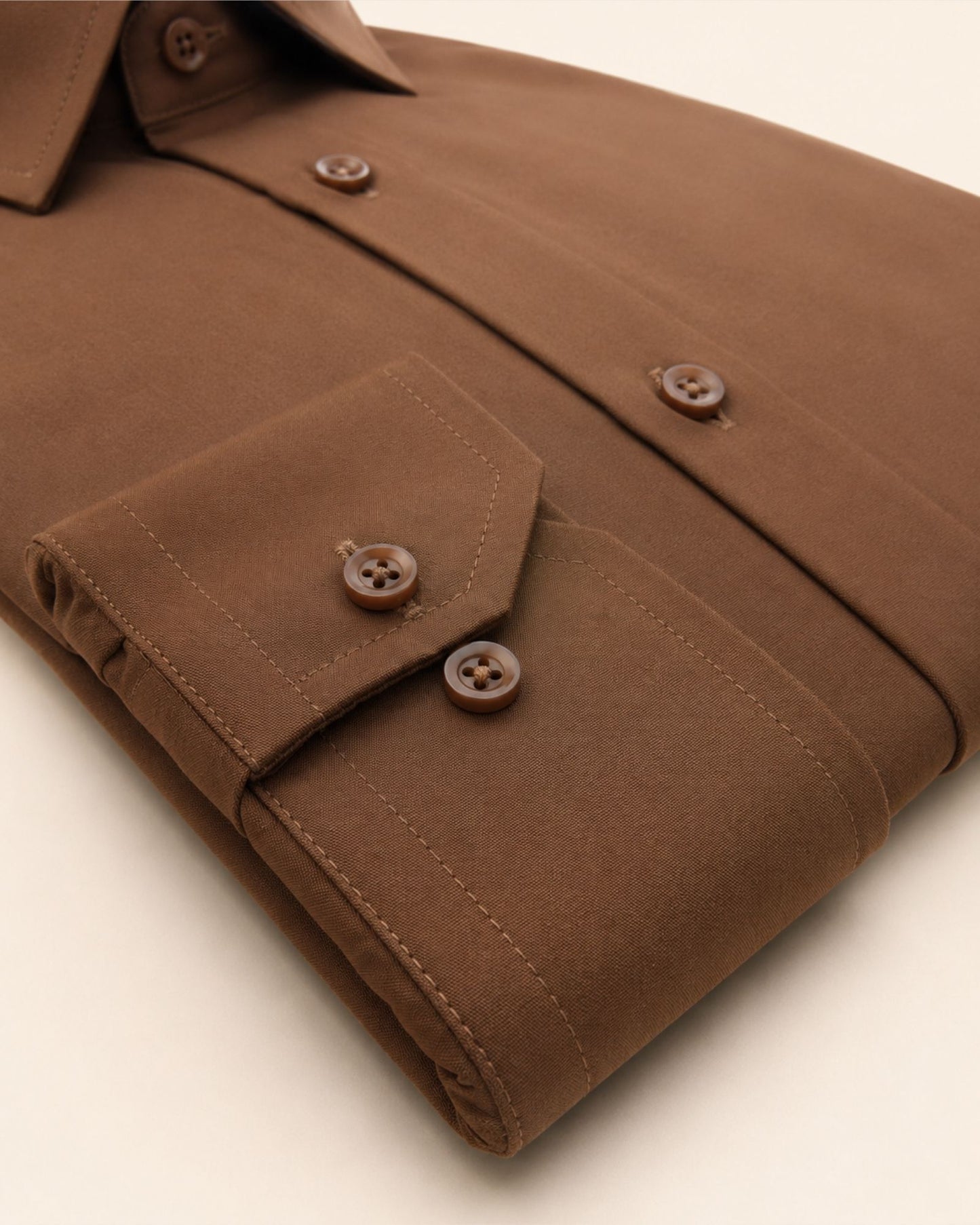 Formal Dress Shirt Brown | Premium