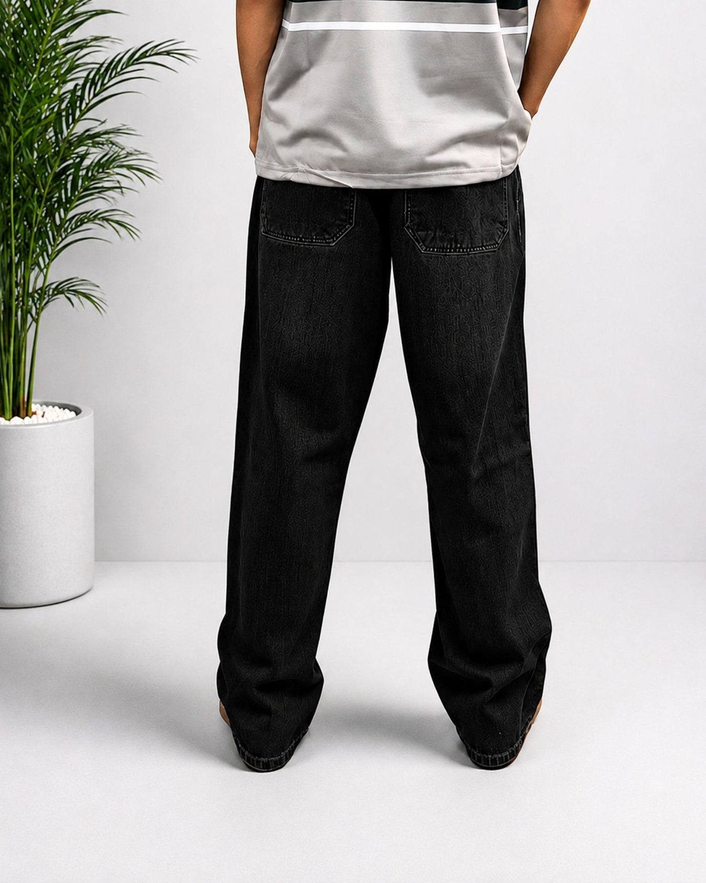 Black Baggy Pants for Men