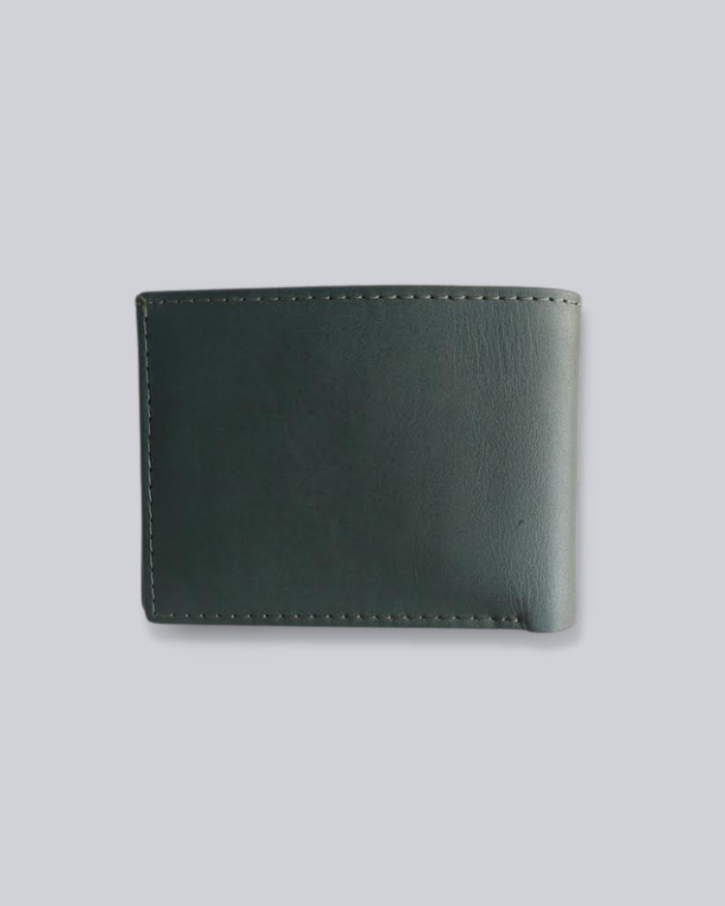 Men's 100% Genuine Leather Bifold Wallet – Premium Green