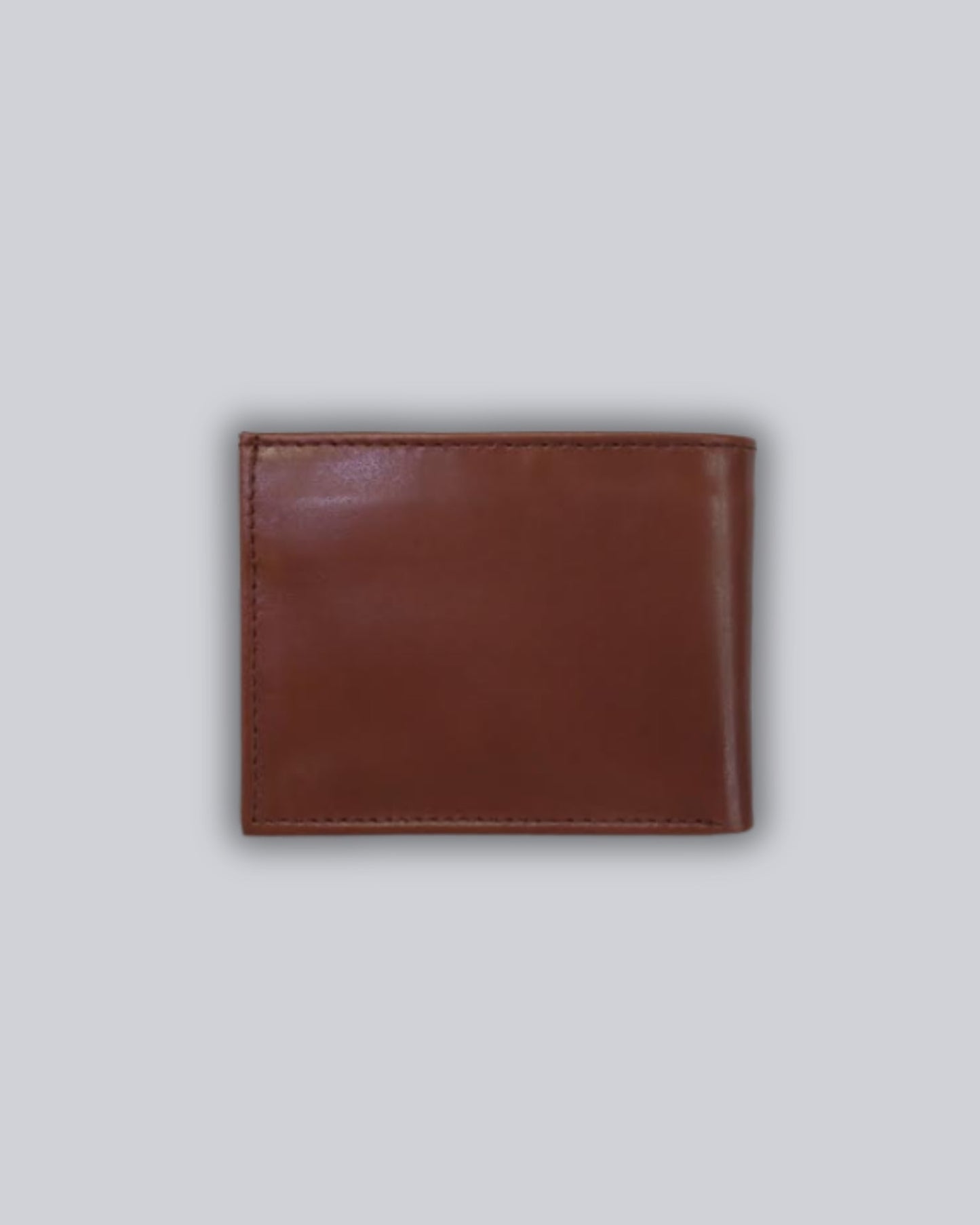 Men's 100% Genuine Leather Bifold Wallet – Premium Brown