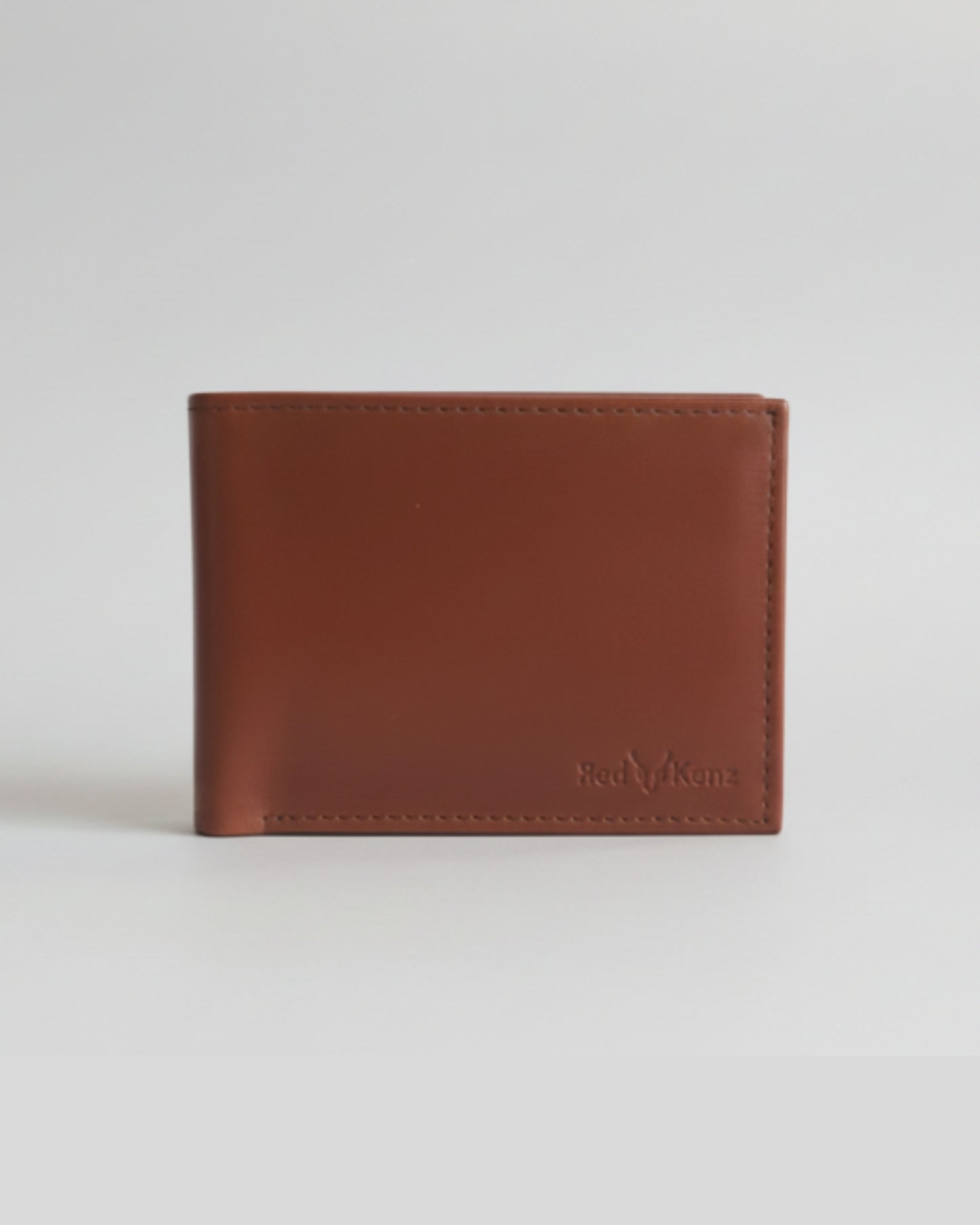 Men's 100% Genuine Leather Bifold Wallet – Premium Brown