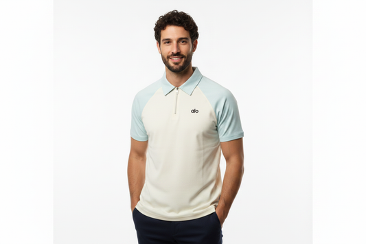 Alo Polo Shirt - Zip Open on Man