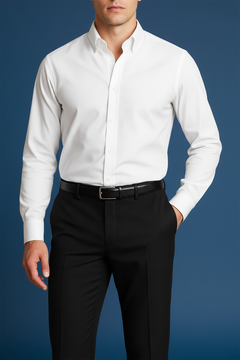 White Formal Shirt - Front