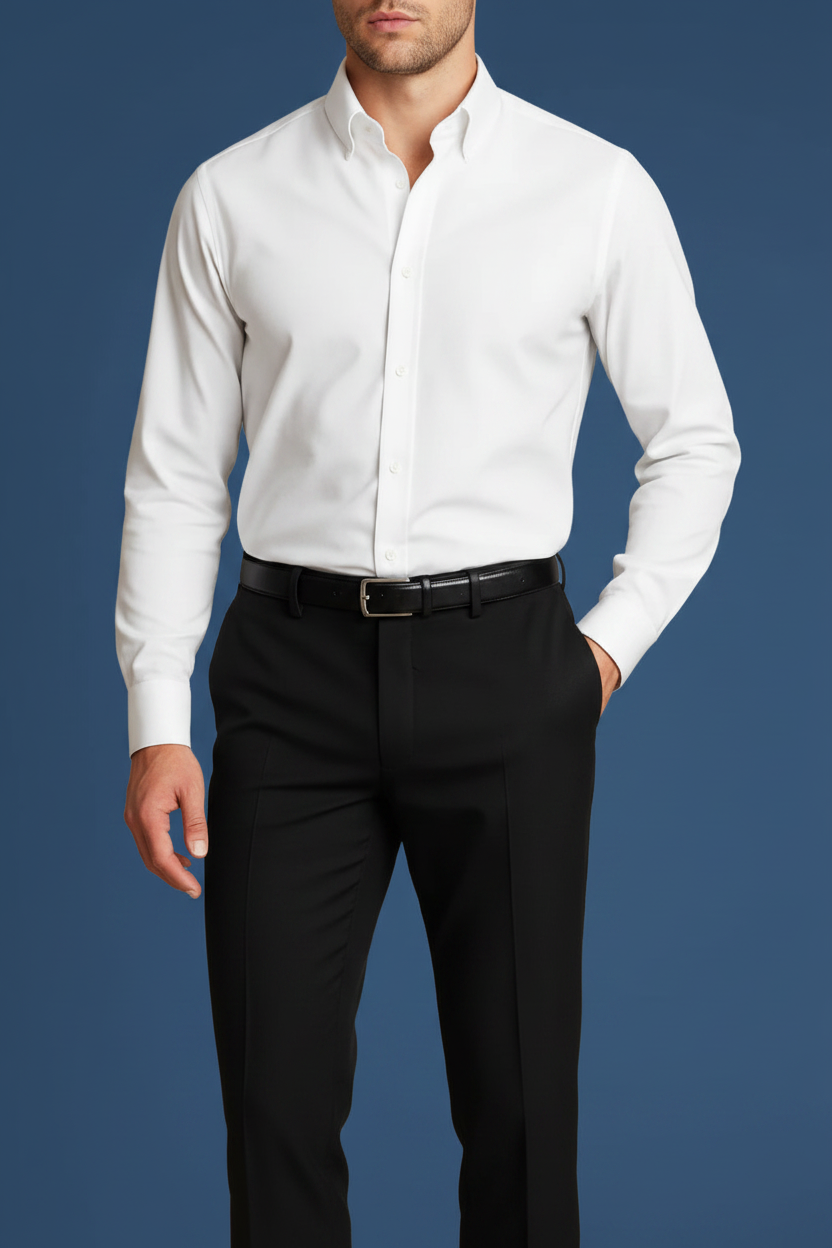 White Formal Shirt - Left Angle