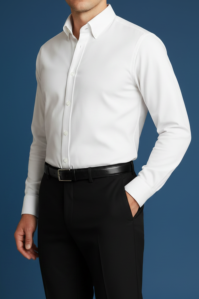 White Formal Shirt - New Pose